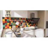 Borgoña - Patchwork of single color tiles - 30 pcs