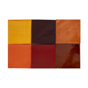 Caramelo - Patchwork of single-color tiles - 30 pcs.