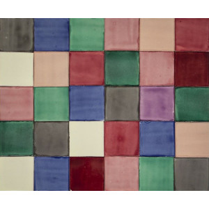 Ciruela - patchwork of ceramic tiles - 30 pieces