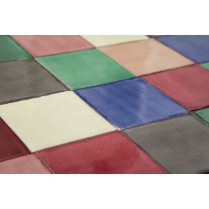 Ciruela - patchwork of ceramic tiles - 30 pieces