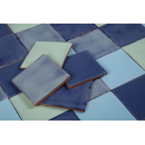 Azuna - Green-blue patchwork of single-color tiles - 30 pcs