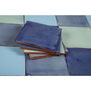 Azuna - Green-blue patchwork of single-color tiles - 30 pcs