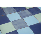 Azuna - Green-blue patchwork of single-color tiles - 30 pcs