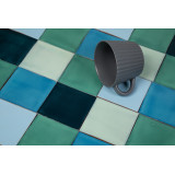 Azuta - Green-blue patchwork of single-color tiles - 30 pcs