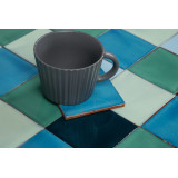 Azuta - Green-blue patchwork of single-color tiles - 30 pcs
