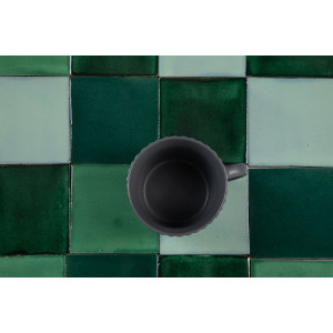 Verna - Green patchwork of single color tiles - 30 pcs