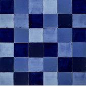 Azula - Blue patchwork of single color tiles - 30 pcs