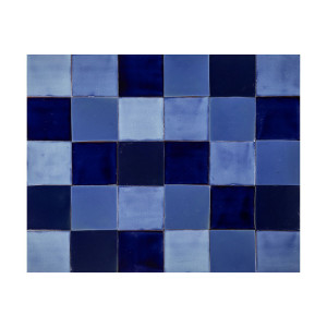 Azula - Blue patchwork of single color tiles - 30 pcs