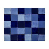 Azula - Blue patchwork of single color tiles - 30 pcs