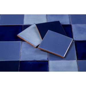 Azula - Blue patchwork of single color tiles - 30 pcs