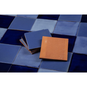 Azula - Blue patchwork of single color tiles - 30 pcs