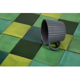 Verta - Green patchwork of single color tiles - 30 pcs