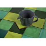 Verta - Green patchwork of single color tiles - 30 pcs