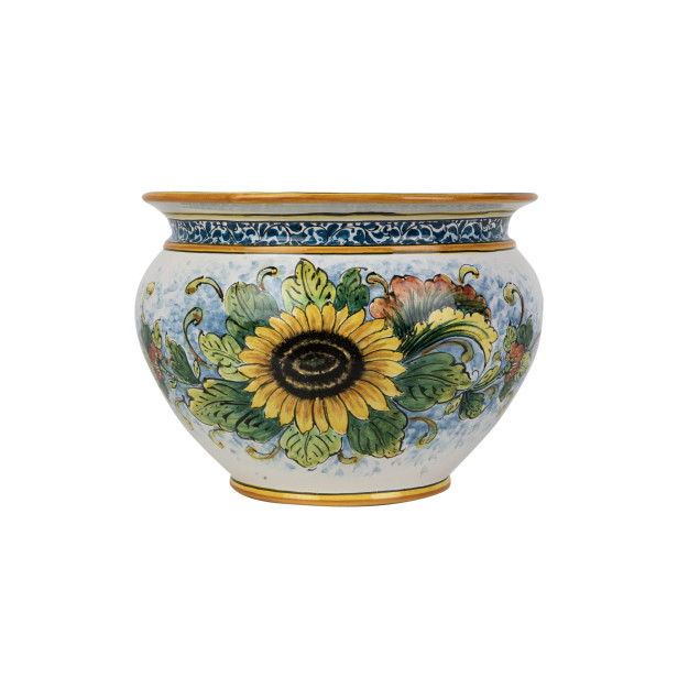 Vaso di girasoli M - Sicilian ceramic pot