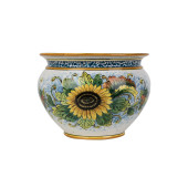 Vaso di girasoli M - Sicilian ceramic pot