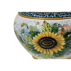 Vaso di girasoli M - Sicilian ceramic pot
