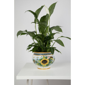 Vaso di girasoli M - Sicilian ceramic pot