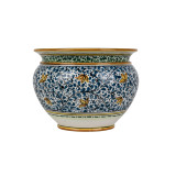 Vaso fiori di limoni M - hand-painted Italian flower pot