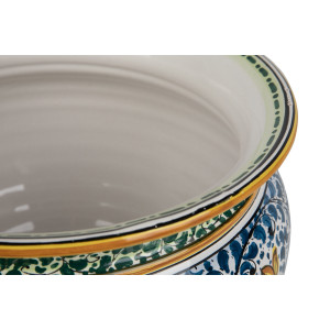 Vaso fiori di limoni M - hand-painted Italian flower pot