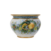 Vaso di limoni M - handmade Sicilian flower pot