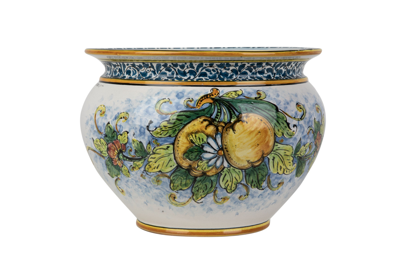 Vaso di limoni M - handmade Sicilian flower pot