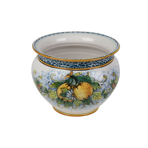 Vaso di limoni M - handmade Sicilian flower pot
