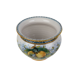 Vaso di limoni M - handmade Sicilian flower pot