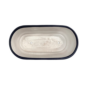 Canoa - ceramic oblong flowerpot