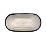 Canoa - ceramic oblong flowerpot