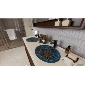 Aqua Azul - mexican countersink