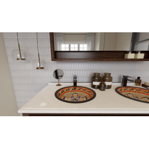 Ynes - Talavera drop-in sink