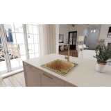 Matilde - square ceramic sink from Italy
