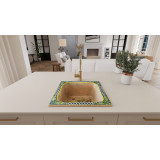 Matilde - square ceramic sink from Italy