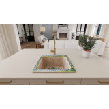 Terra - A square ceramic sink from Italy