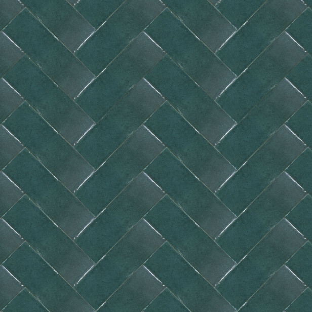 Bejmat - green Moroccan tiles