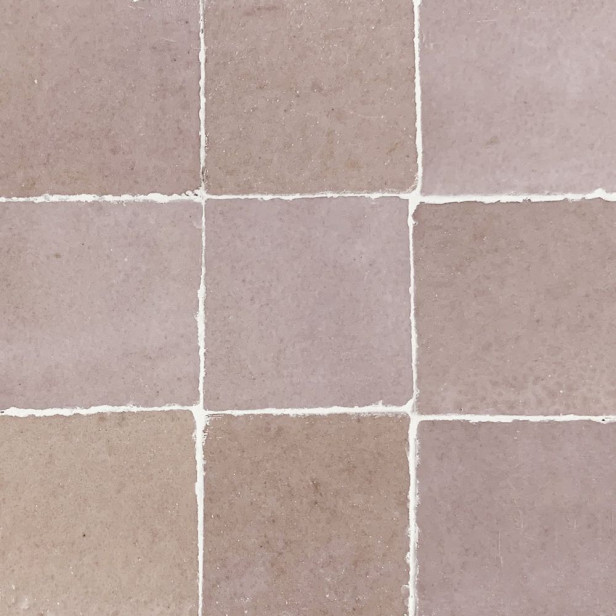 Pink Grape Zellige - powder pink zellige tiles