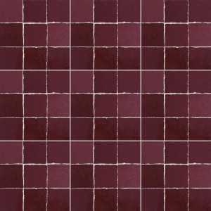 Raspberry Zellige - maroon zellige tile