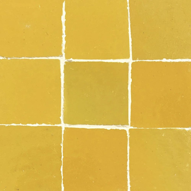 Mango Zellige - yellow zellige tiles