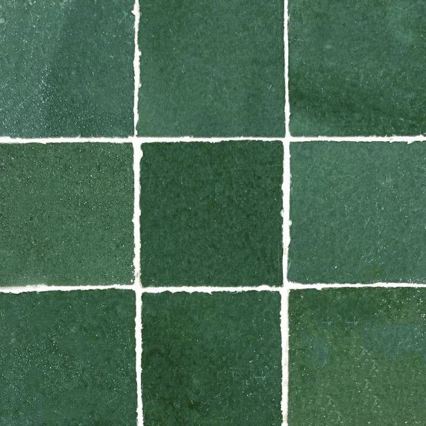 Avocado Zellige - dark green zellige tiles