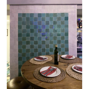 Pink Grape Zellige - powder pink zellige tiles