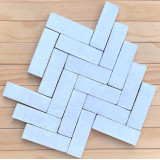 Bejmat - Snow white Moroccan tiles