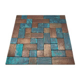 Patinated copper tiles - 45 pieces