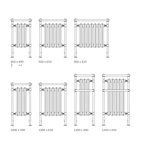 Warwick - cast iron freestanding bathroom radiator