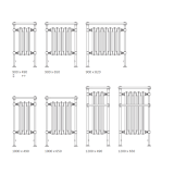 Warwick - cast iron freestanding bathroom radiator
