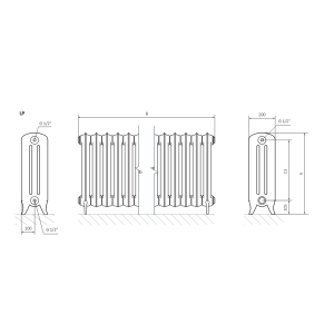 Ferrea - retro cast iron radiator
