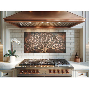 Copper tree of life - copper wall tiles