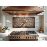 Copper tree of life - copper wall tiles