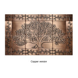 Copper wall tiles - copper tree of life with ornament
