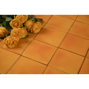 Mostaza Deslavado Orange – Monocolor Talavera Tiles