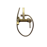 Antonio White Handshower - shower mixer with rain shower